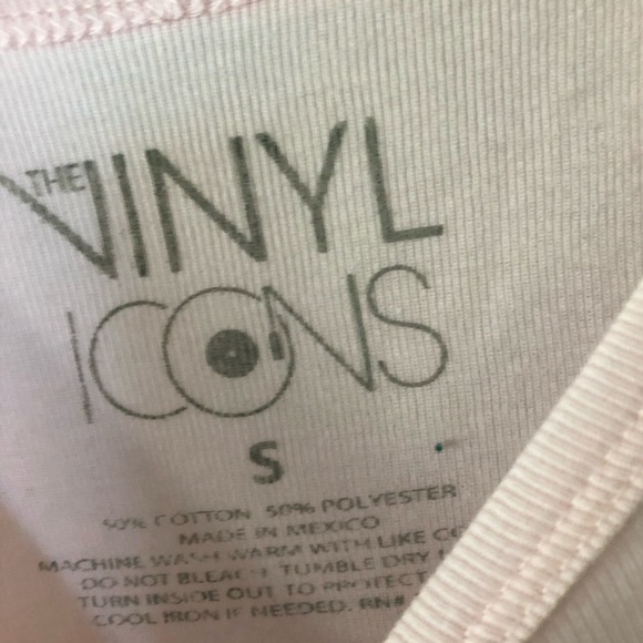 Def Leopard|The Vinyl Icons, Pastel pink band tee, baby tee••Cropped, small - Picture 5 of 7